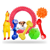 Kit 6 Brinquedo Mordedor Diversos P/ Cães Pequeno E Médio