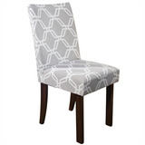 Kit 6 Capas Cadeira Jantar Elastex Luxo Decoração Elegante Cor Geo Desenho Do Tecido Estampado