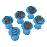 Kit 6 Carimbo Marcador Brigadeiro Natal Papai Noel Presente