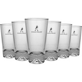 Kit 6 Copos P Whisky Johnnie Walker Long Drink 450ml Oficial