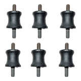 Kit 6 Coxim Borracha Escapamento Pampa Corcel Delrey Scala