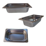 Kit 6 Cuba Gastronômica Gn 1/4 65mm Aço Inox Rechaud Buffet