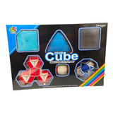 Kit 6 Cubos Mágicos Profissionais Fanxin Cor Da Estrutura Colorido