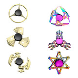 Kit 6 Fidget Hand Spinners Metal Furta-cor Medieval Só Raros
