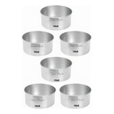 Kit 6 Forma Assadeira Bento Bolo Cake 10 X 5 Alumínio F71