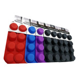 Kit 6 Forma Cupcake Petit Gateau Empada Silicone 12 Cavidade