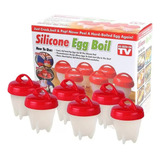 Kit 6 Formas De Silicone Para Cozinhar Ovos