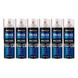 Kit 6 Graxa Spray Lubrificante Anti Ferrugem Unipega 300ml