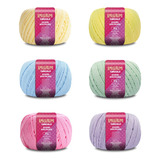 Kit 6 Linhas Amigurumi 50g - Cores E Tons - Candy Color