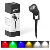 Kit 6 Luminaria Super Led Espeto De Jardim 15w Ip67 Cor Da Luz Colorido Rgb 110v/220v Bivolt