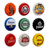 Kit 6 Placas Decorativas Tampas Bebidas Cervejas 27 Cm Redon
