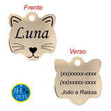 Kit 6 Plaquinhas Identificação Cachorro Gato Personalizado