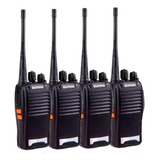 Kit 6 Rádios Comunicador Walk Talk Baofeng Bf 777s Amador Bandas De Freqüência 433 Cor Preto