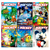 Kit 6 Revistinhas Gibis Quadrinhos Mickey Mouse Disney