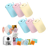 Kit 6 Rolos Papel Térmico Filmadora Impressão Refil Câmera