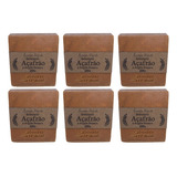 Kit 6 Sabonetes De Açafrão E Argila Branca 100g