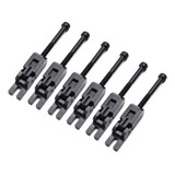 Kit 6 Saddles Carrinhos Pretos Para Ponte Floyd Rose Preta