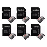 Kit 6 Sandisk Ultra Microsd 64gb Class10 Memory Card 100mb/s