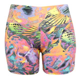 Kit 6 Short Curto Suplex Pala Feminino Cós Alto Academia