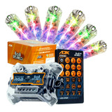 Kit 6 Strobo Ajk Led 6w Para Som Automotivo Ritmo Iluminação