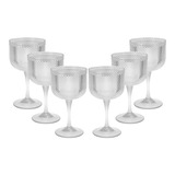 Kit 6 Taça De Gin Diamante Crystal 565 Ml Festa Evento