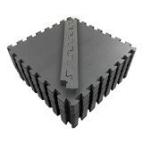 Kit 6 Tatames Tapete Eva Bebe 50x50x4cm 40mm Preto