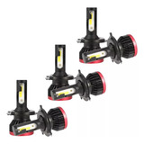 Kit 6 Ultra Led Nano Luz Alto Baixo Milha 22000 Lumens 6500k