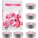 Kit 6 Velas Rechaud Perfumada Decorativa Rosas Flores Buquê