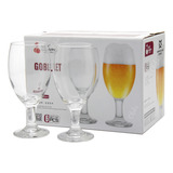 Kit 6pç Jogo De Copo Taça De Cerveja Vidro 380ml Tulipa Luxo
