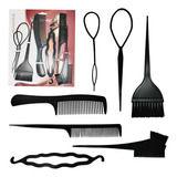 Kit 7 Acessórios Para Cabelo Penteado Coque Trança Agulha