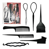Kit 7 Acessórios Para Cabelo Penteado Coque Trança Agulha