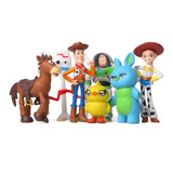 Kit 7 Bonecos Toy Story Filme Woody Buzz Lightyear Jessie