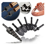 Kit 7 Haste Flangeador Alargador Broca 1/4 - 7/8 Canos Tubos