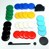 Kit 7 Jogos Botão Gulliver S/ Escudo Cores Variadas Plástico