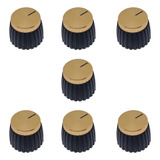 Kit 7 Knob Amplificador Estilo Marshall Dourado Gold Abs