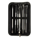 Kit 7 Peça Extrator Cureta Espremedor Espinhas Poros Acne