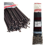 Kit 72 Raio Aro 29 Inox 2.0mm Preto Com Niples Richman