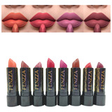 Kit 8 Batons Efeito Matte Longa Duração Fosco 8 Cores Fenzza Cor 8 Cores Great Matte