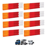 Kit 8 Lente Lanterna Traseira Tricolor Mb 709 1113 1620 