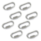 Kit 8 Malha Rápida Aço Inox Ss316 8mm Trava Rosca 22kn