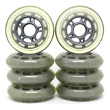 Kit 8 Rodas Para Patins Roller Inline Hondar 82a 80mm