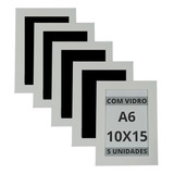Kit 80 Porta Retratos 10x15 A6 Moldura Branca C/ Vidro
