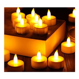 Kit 80 Vela Eletrônica Decorativa Led Amarela + 240 Baterias