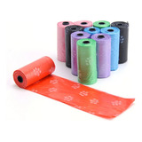 Kit 9 Rolos Cata Caca Saco De Lixo Coco 135 Saquinhos Cães Cor Colorido