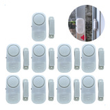 Kit 9 Sensor De Abertura Alarme Sonoro Janela Porta Sem Fio