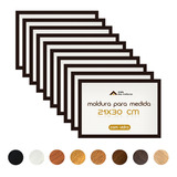 Kit A4 21x30 Cm 10 Molduras Com Vidro P/ Imagem Certificado