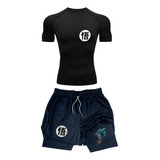 Kit Academia Camiseta Compressao E Short Dragon Ball Kakarot