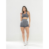 Kit Academia Top E Short Levanta Bumbum Dia Das Mulheres