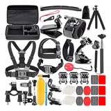 Kit Acessórios Aventura Compatível Gopro 12/13 Black 50pcs