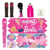 Kit Adesivo Bicicleta Infantil Buzina Manoplas Barbie Aro 20